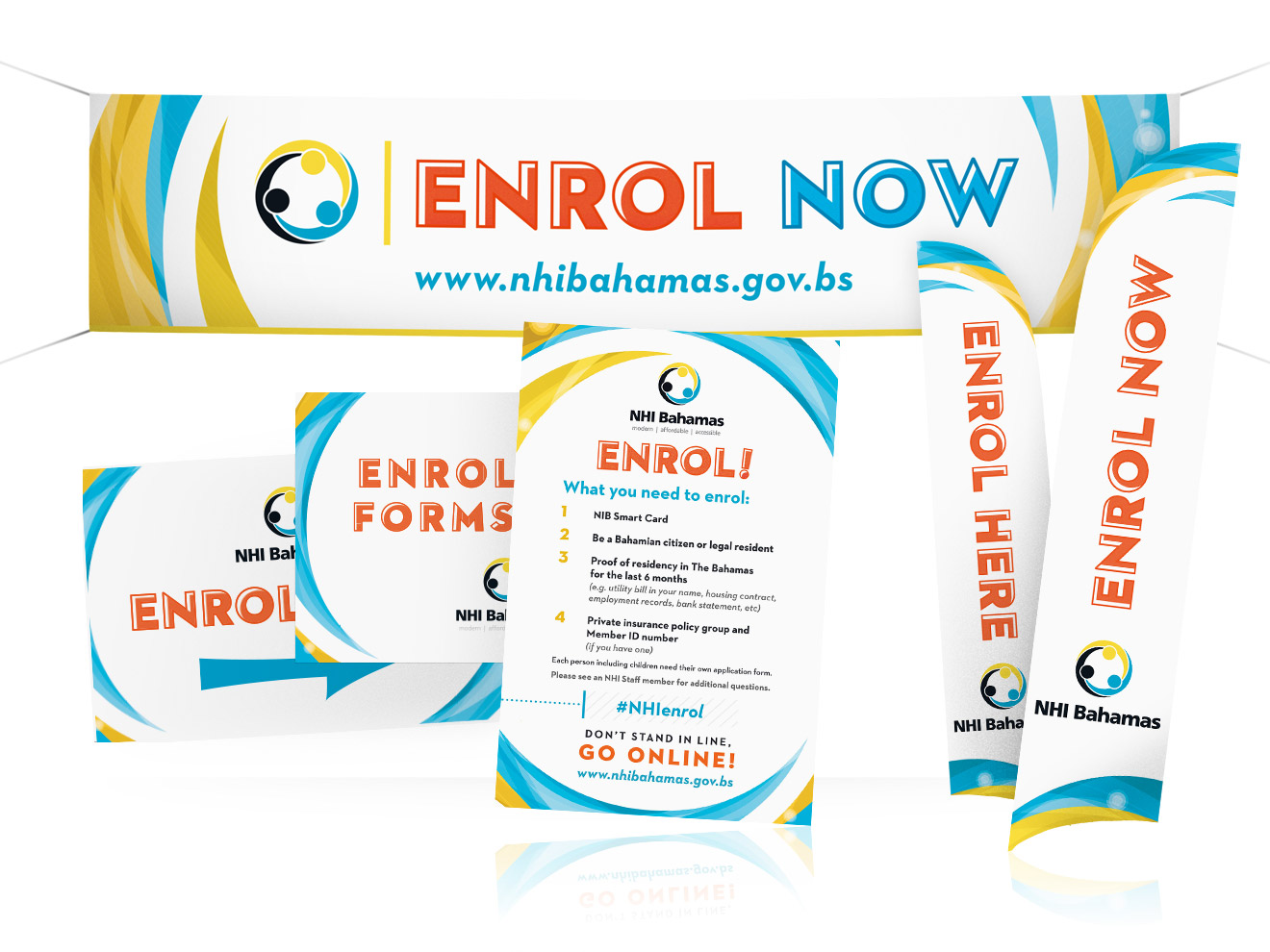 NHI enrolment event collateral and signage