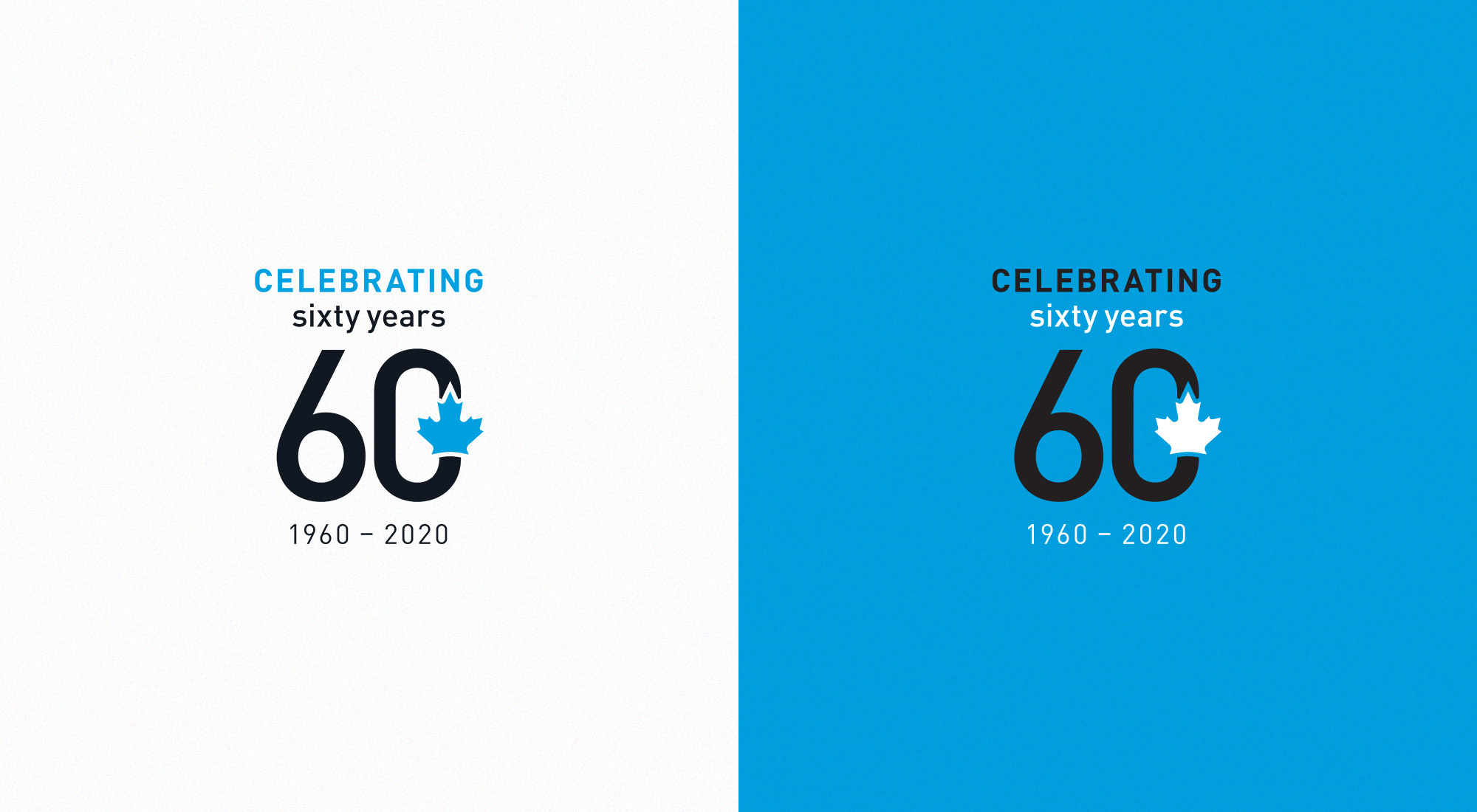 CNA 60 Years Logo Color Variants