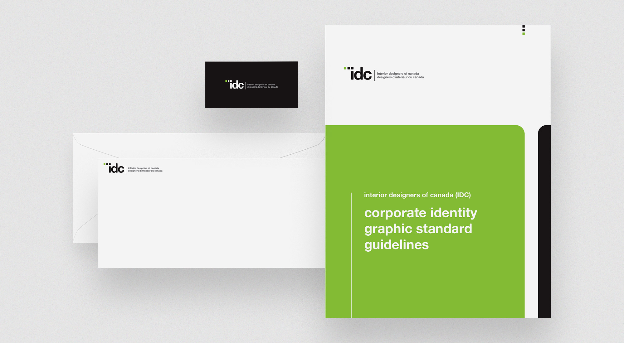 Interior Designers of Canada Stationery – including business card, envelop and brand guidelines