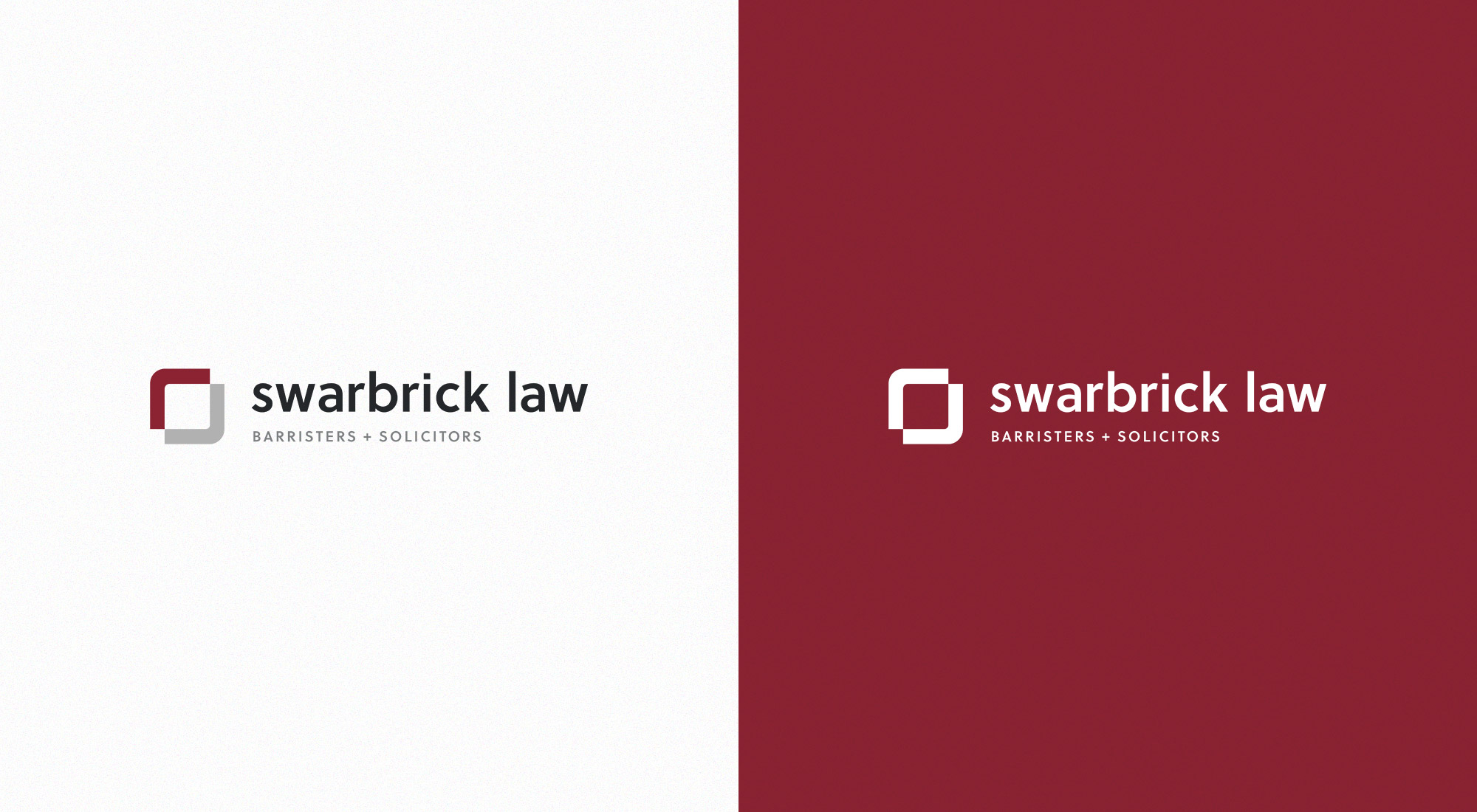 Swarbrick Law Logo Colour Variants