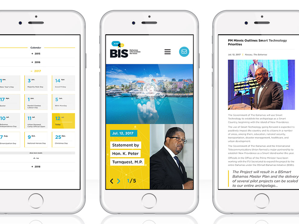 BIS mobile website