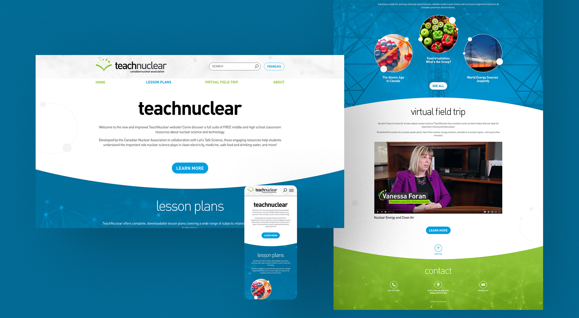 Teach Nuclear Logo site preview