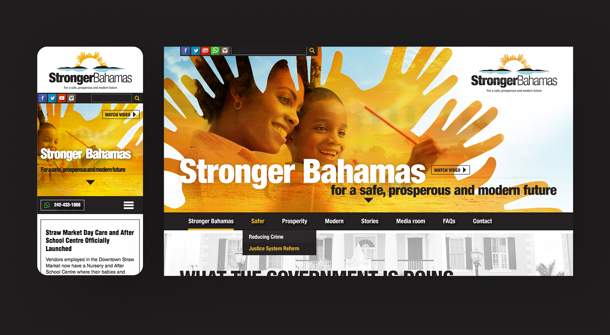 Stronger Bahamas Website