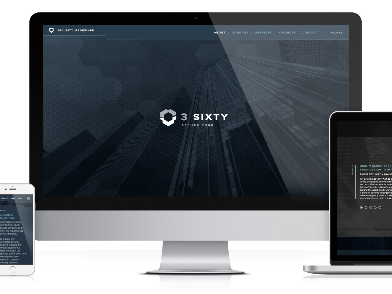 3 Sixty website, multi-media responsiveness