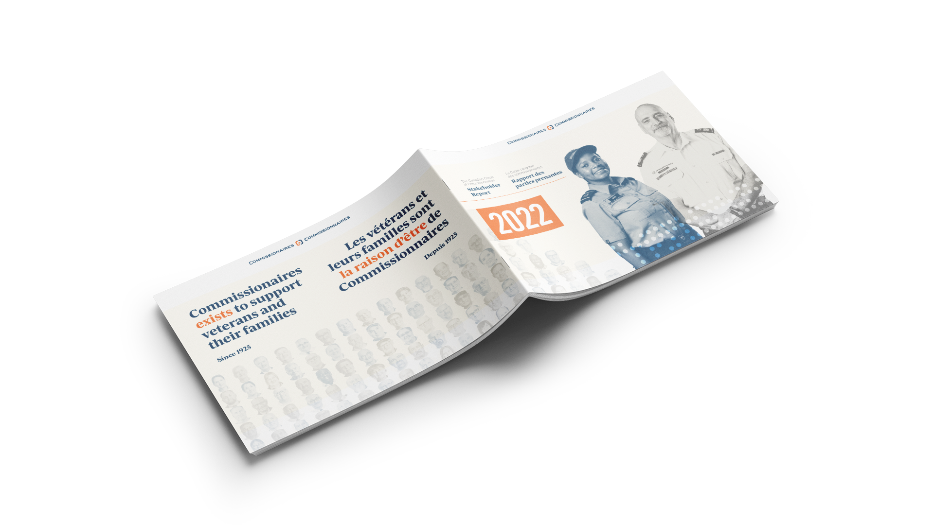 The front and back cover of the 2022 annual report.