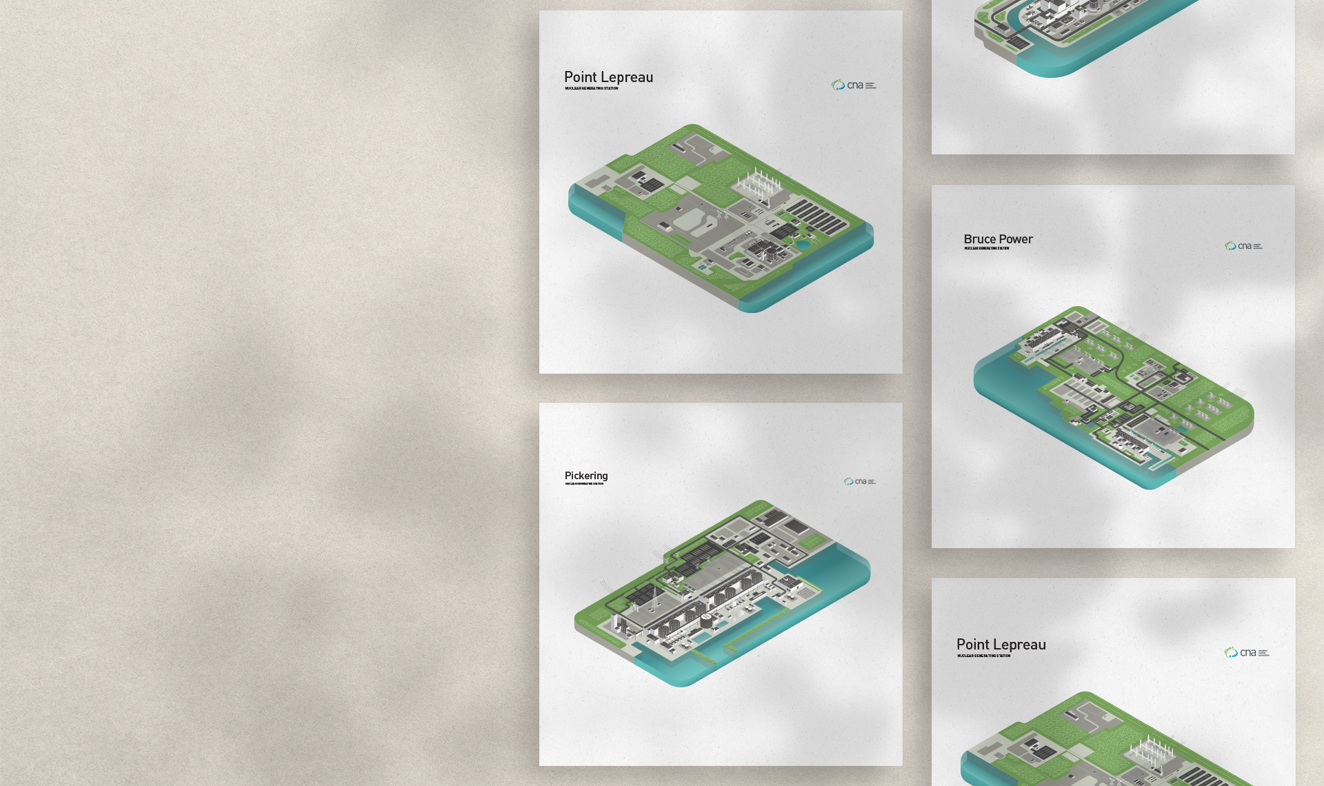 Preview of the 3-dimensional illustrations of isometric generating stations.