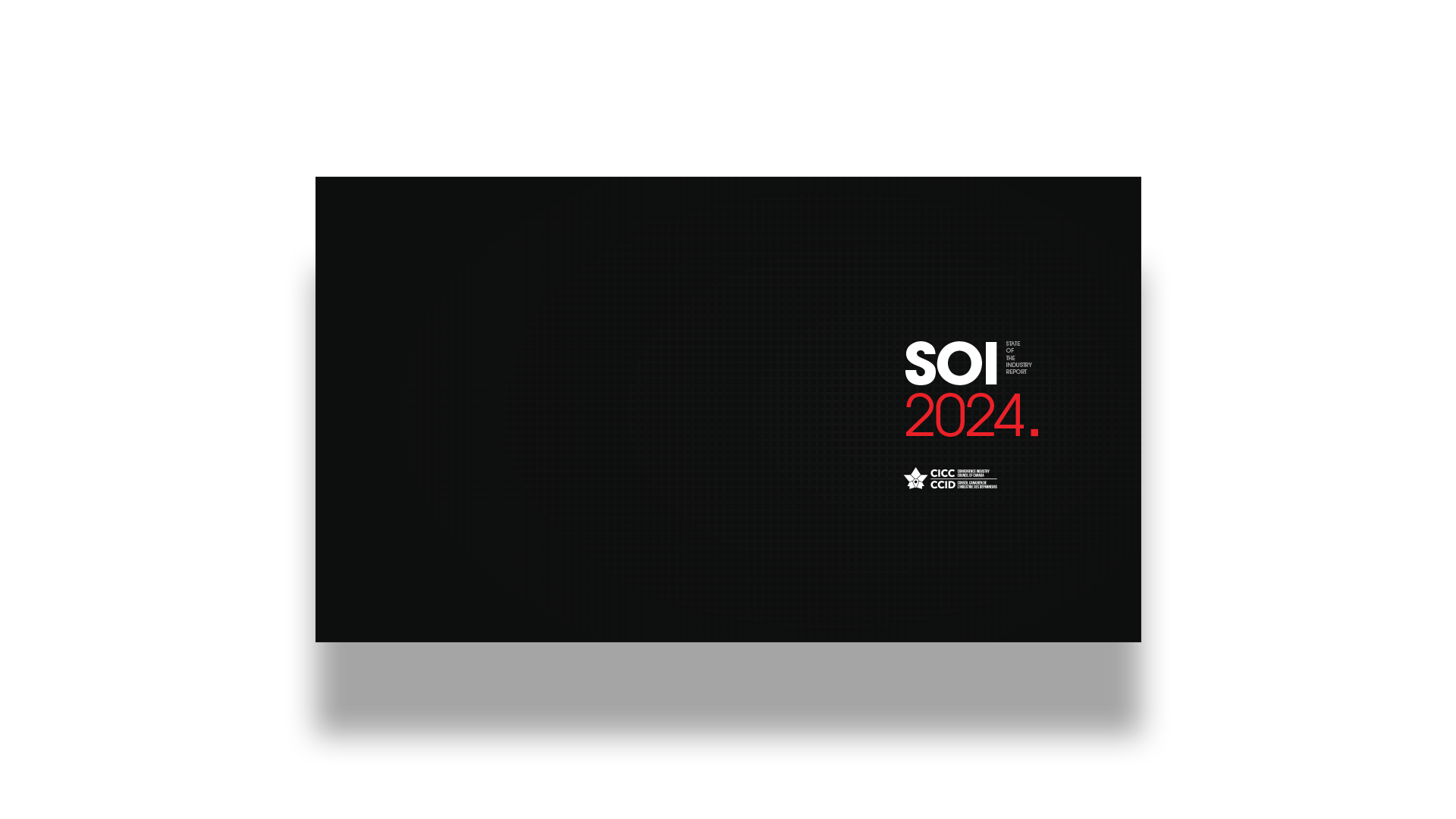 2024 SOI report cover: black background with white ‘SOI’ title, full name beside, ‘2024’ in red, and CICC logo at the bottom.